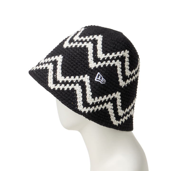 Crochet Black Knit Bucket
