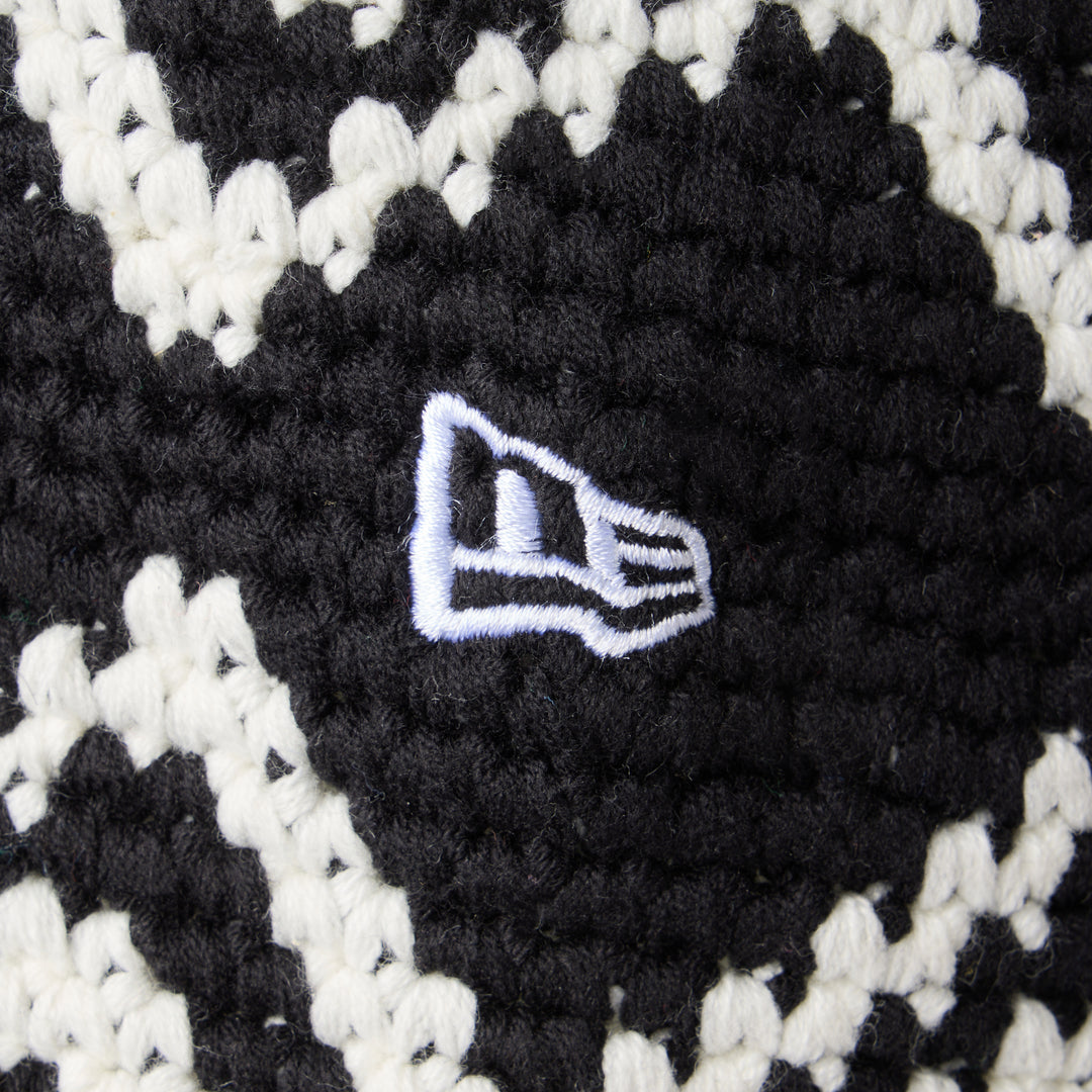 Crochet Black Knit Bucket