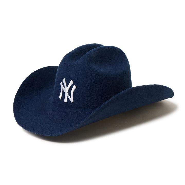 New York Yankees Navy Wool Felt Cowboy Hat