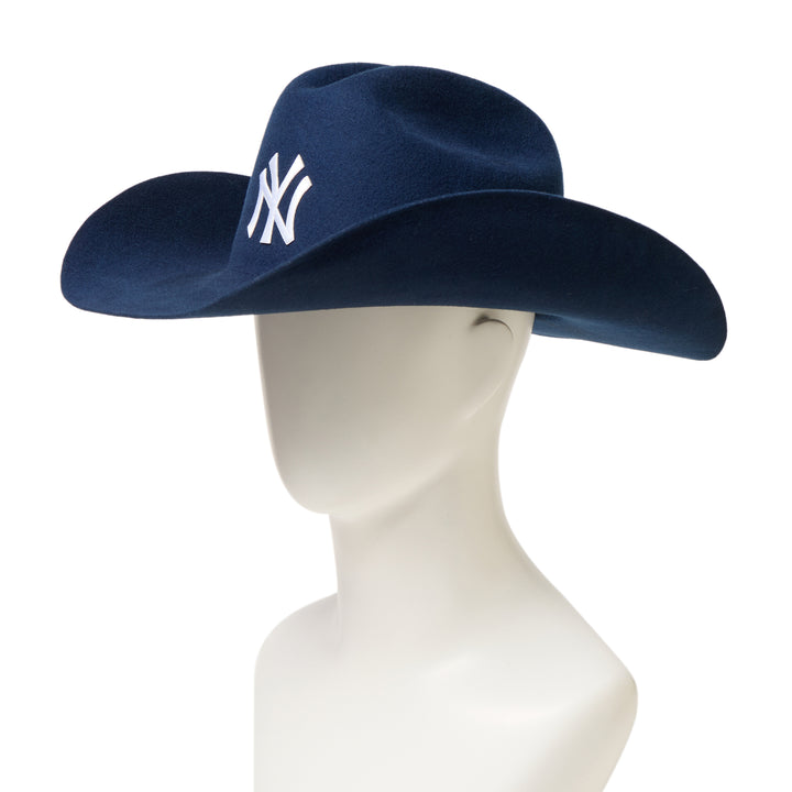 New York Yankees Navy Wool Felt Cowboy Hat