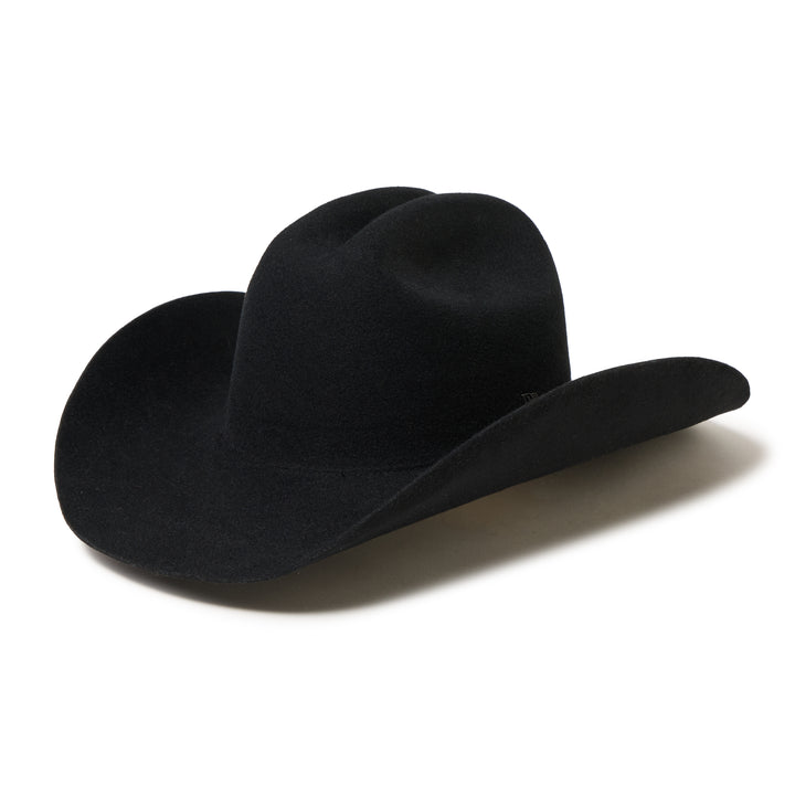 New Era Black Wool Felt Cowboy Hat