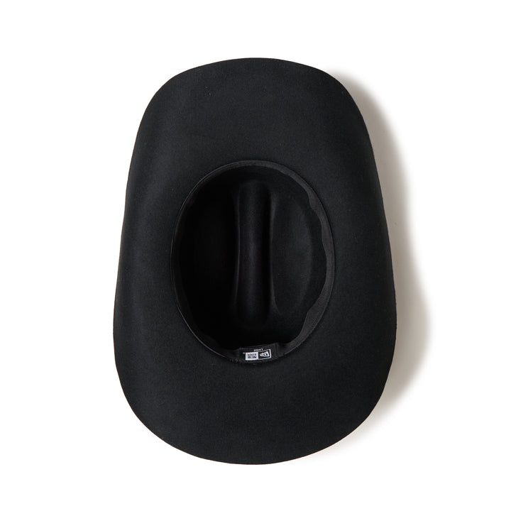New Era Black Wool Felt Cowboy Hat