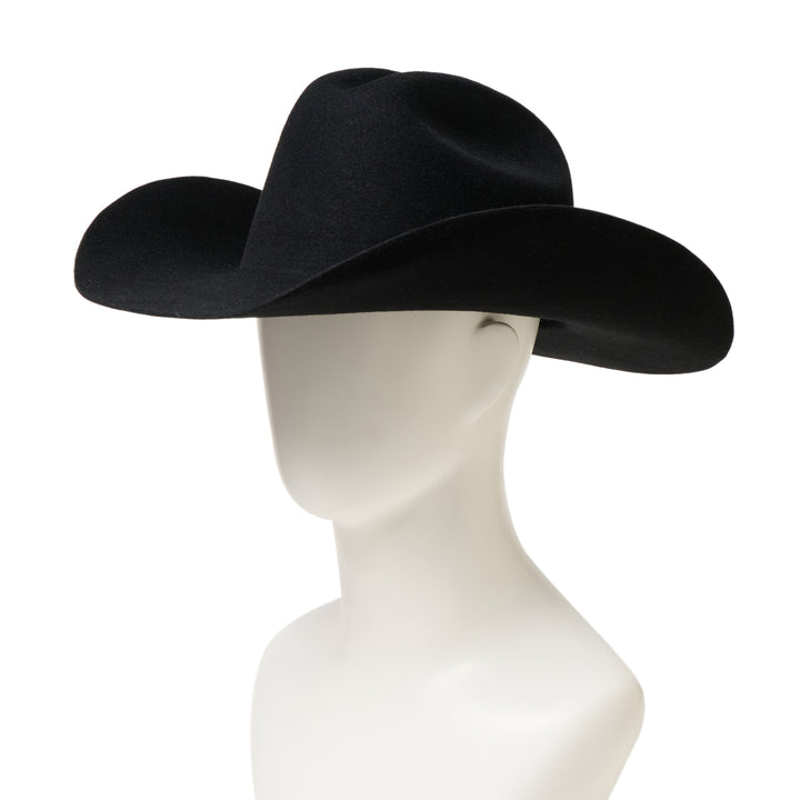 New Era Black Wool Felt Cowboy Hat