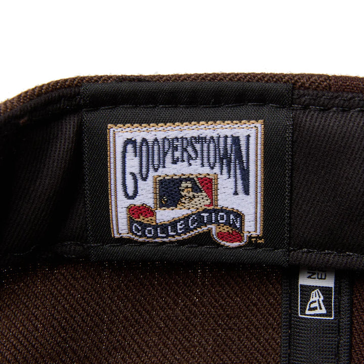 9FIFTY Soft Buckram San Diego Padres Cooperstown MLB Double Logo Burnt Wood Snapback