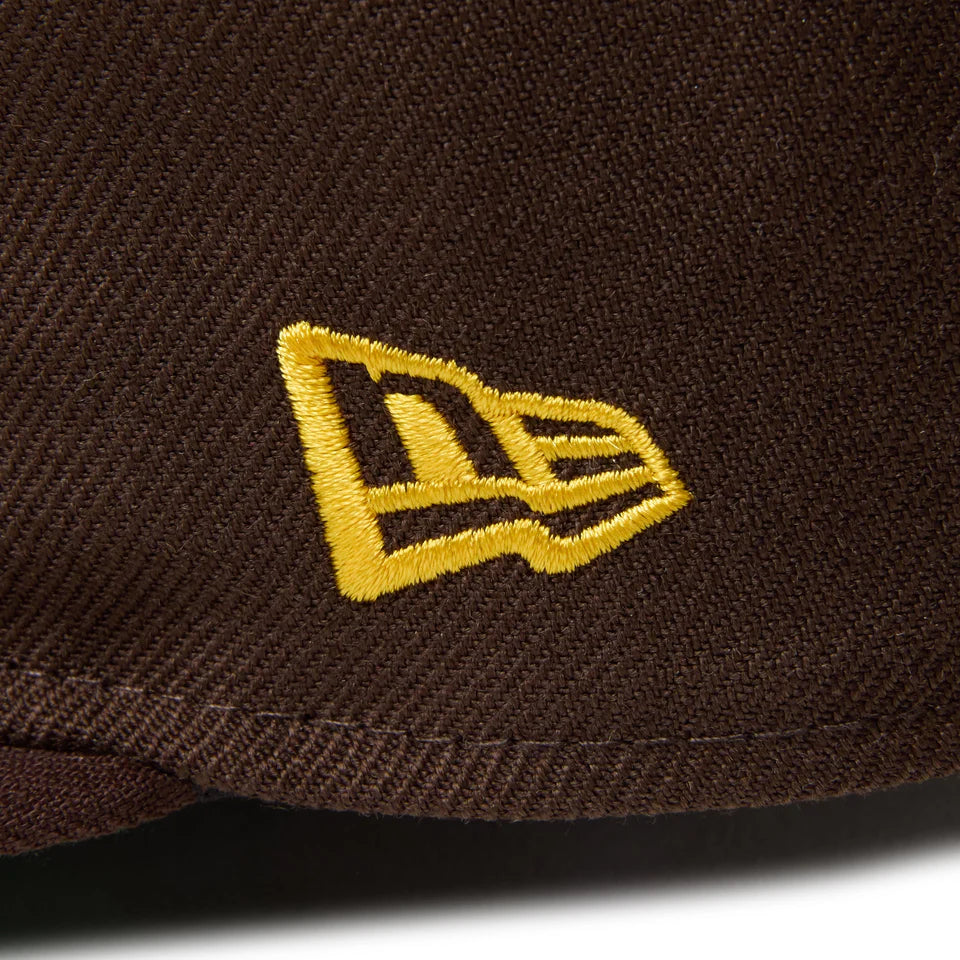 9FIFTY Soft Buckram San Diego Padres Cooperstown MLB Double Logo Burnt Wood Snapback