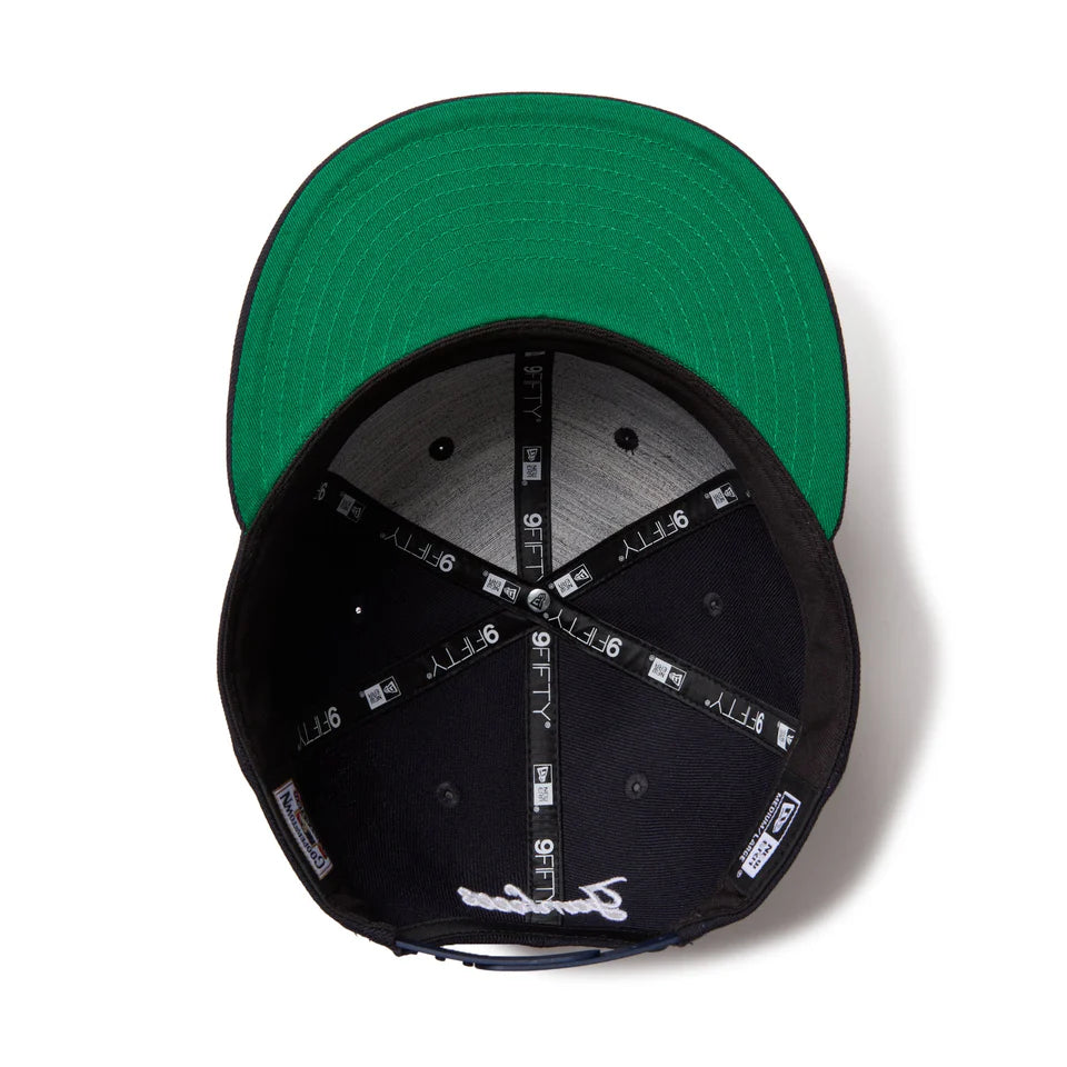 9FIFTY Soft Buckram New York Yankees Cooperstown MLB Double Logo Navy Snapback