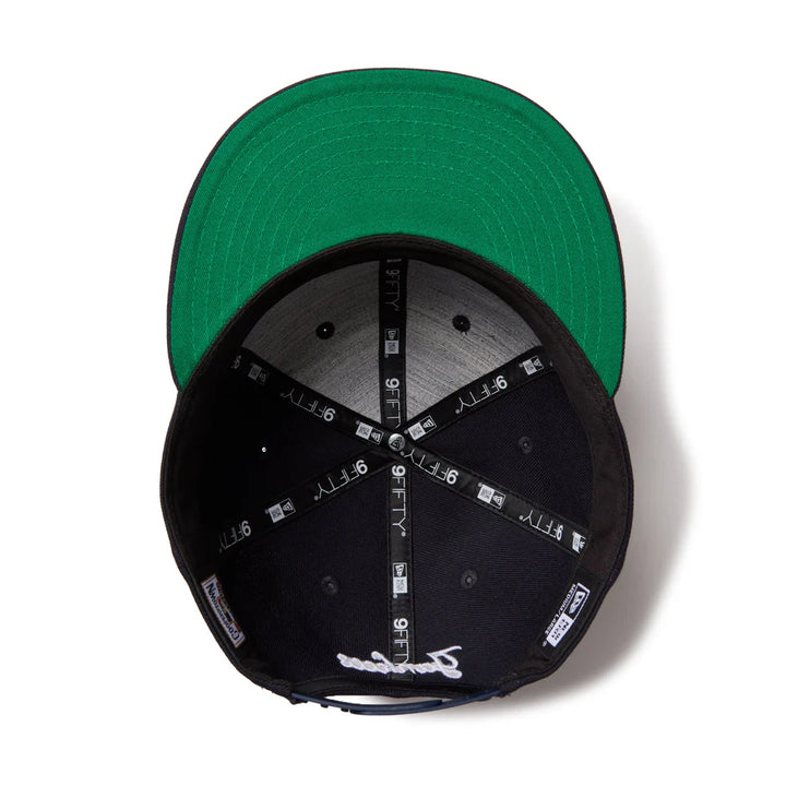 9FIFTY Soft Buckram New York Yankees Cooperstown MLB Double Logo Navy Snapback