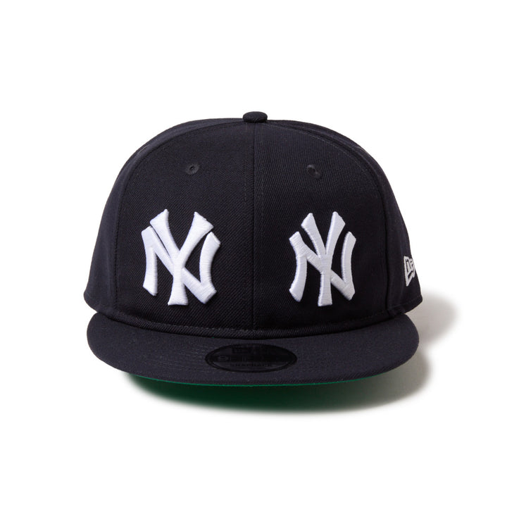 9FIFTY Soft Buckram New York Yankees Cooperstown MLB Double Logo Navy Snapback