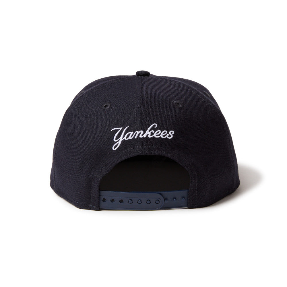 9FIFTY Soft Buckram New York Yankees Cooperstown MLB Double Logo Navy Snapback