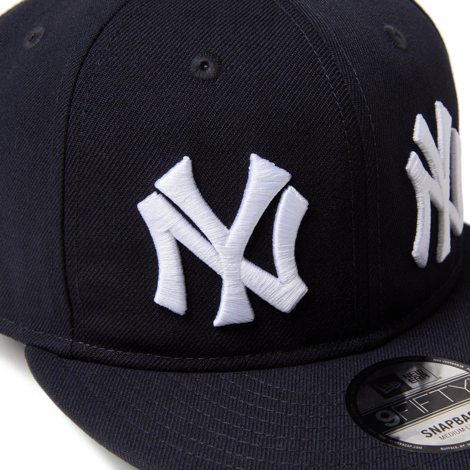 9FIFTY Soft Buckram New York Yankees Cooperstown MLB Double Logo Navy Snapback