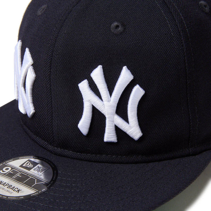 9FIFTY Soft Buckram New York Yankees Cooperstown MLB Double Logo Navy Snapback