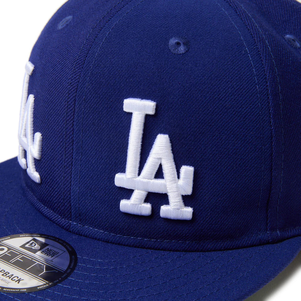 9FIFTY Soft Buckram Los Angesles Dodgers Cooperstown MLB Double Logo Dark Royal Snapback
