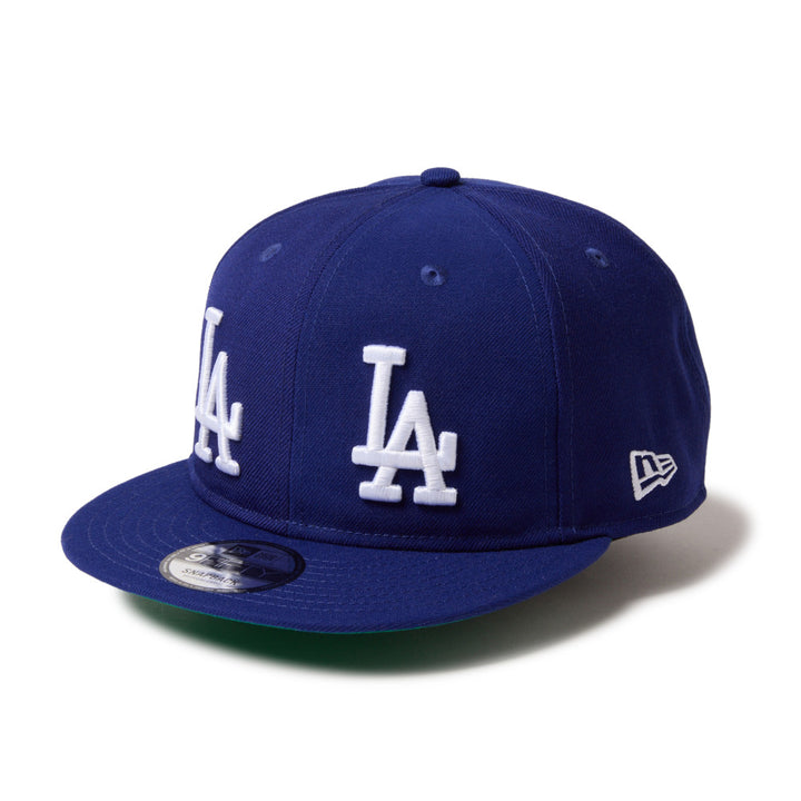 9FIFTY Soft Buckram Los Angesles Dodgers Cooperstown MLB Double Logo Dark Royal Snapback