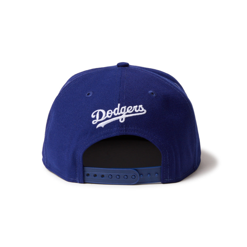 9FIFTY Soft Buckram Los Angesles Dodgers Cooperstown MLB Double Logo Dark Royal Snapback