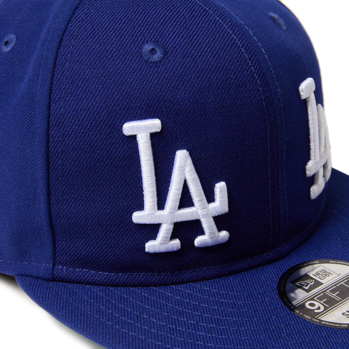 9FIFTY Soft Buckram Los Angesles Dodgers Cooperstown MLB Double Logo Dark Royal Snapback