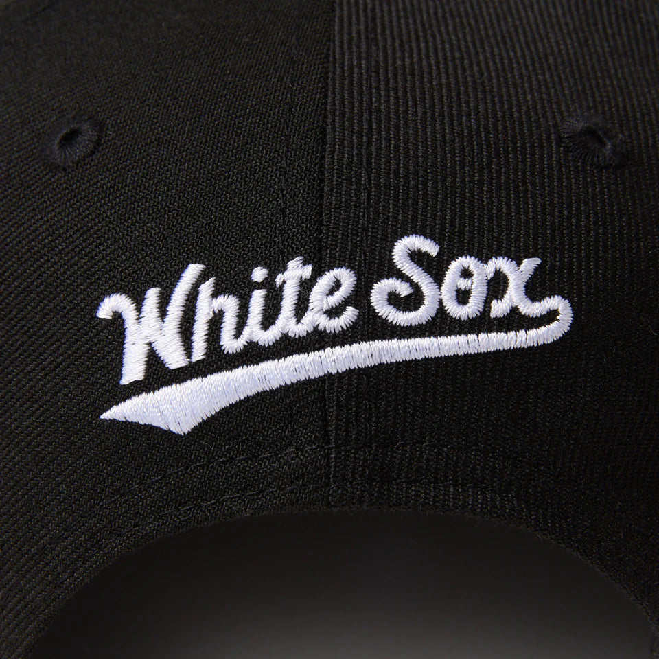 9FIFTY Soft Buckram Chicago White Sox Cooperstown MLB Double Logo Black Snapback