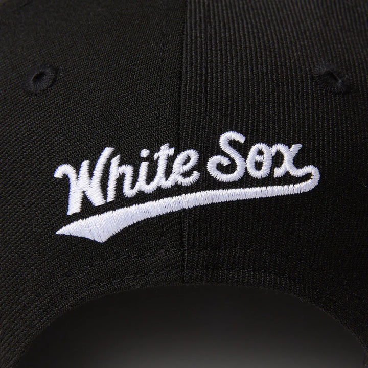 9FIFTY Soft Buckram Chicago White Sox Cooperstown MLB Double Logo Black Snapback