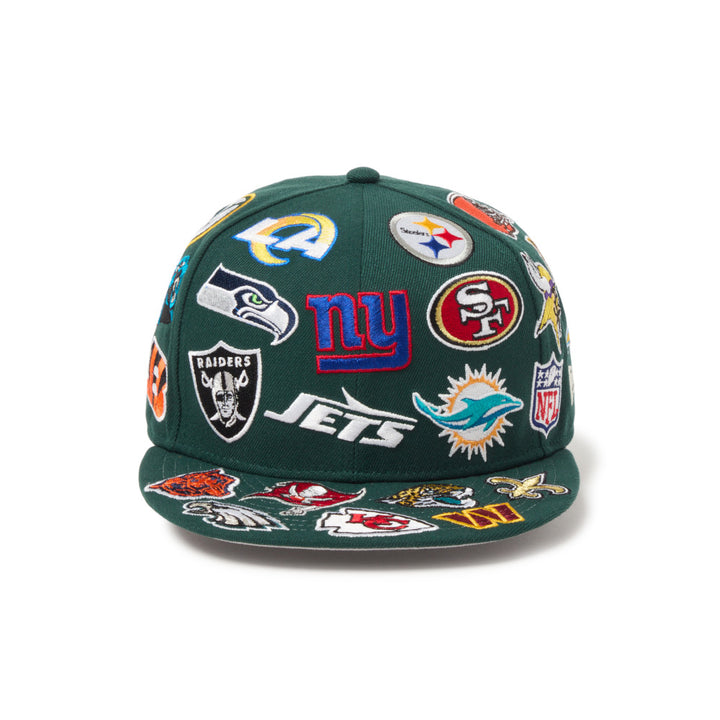 9FIFTY NFL League Allover Dark Green Snapback