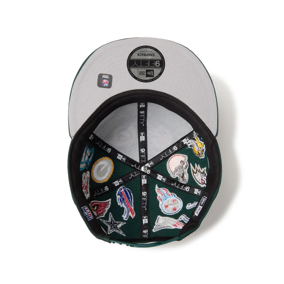 9FIFTY NFL League Allover Dark Green Snapback