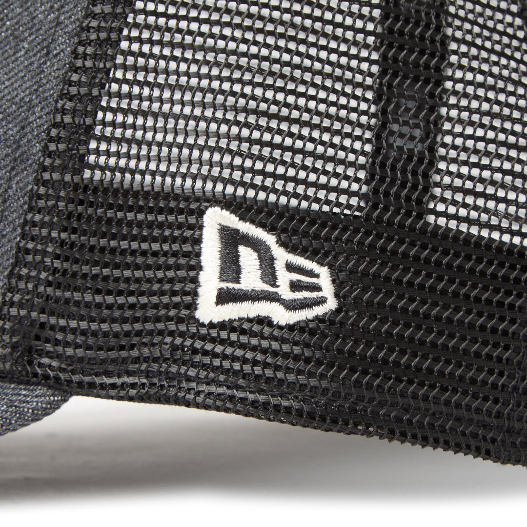 9FORTY A-Frame Trucker Woven Patch Graphite Washed Denim Snapback