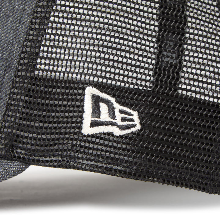 9FORTY A-Frame Trucker Woven Patch Graphite Washed Denim Snapback