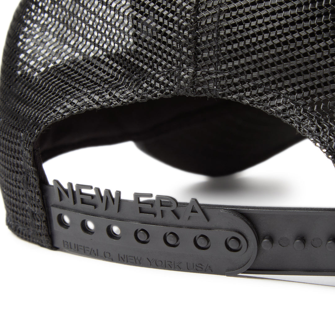 9FORTY A-Frame Trucker Woven Patch Graphite Washed Denim Snapback