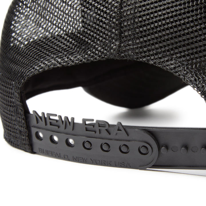9FORTY A-Frame Trucker Woven Patch Graphite Washed Denim Snapback