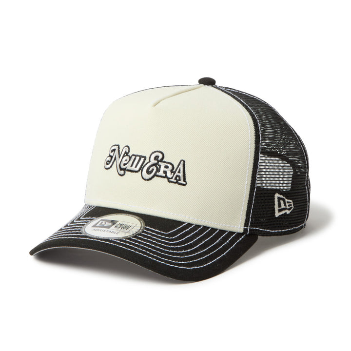 9FORTY A-Frame Trucker Archive Mix Logo Chrome Black Snapback