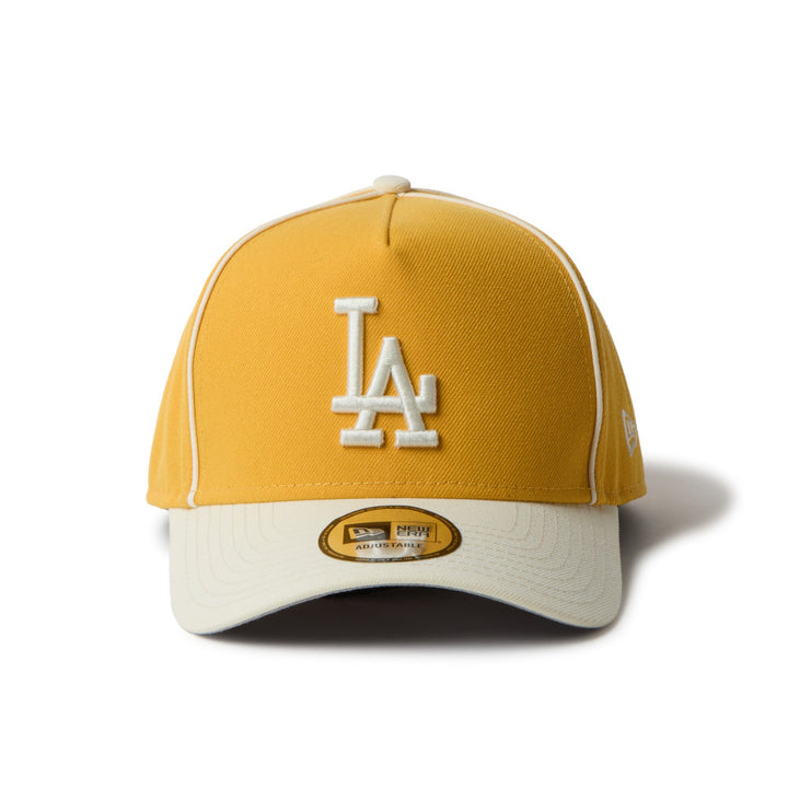 9FORTY A-Frame Los Angeles Dodgers MLB Piping 2-Tone Gold Chrome Snapback