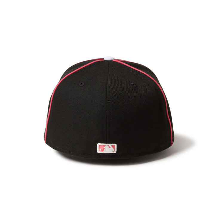 59FIFTY New York Yankees  MLB Piping 2-Tone Black Coral Fitted