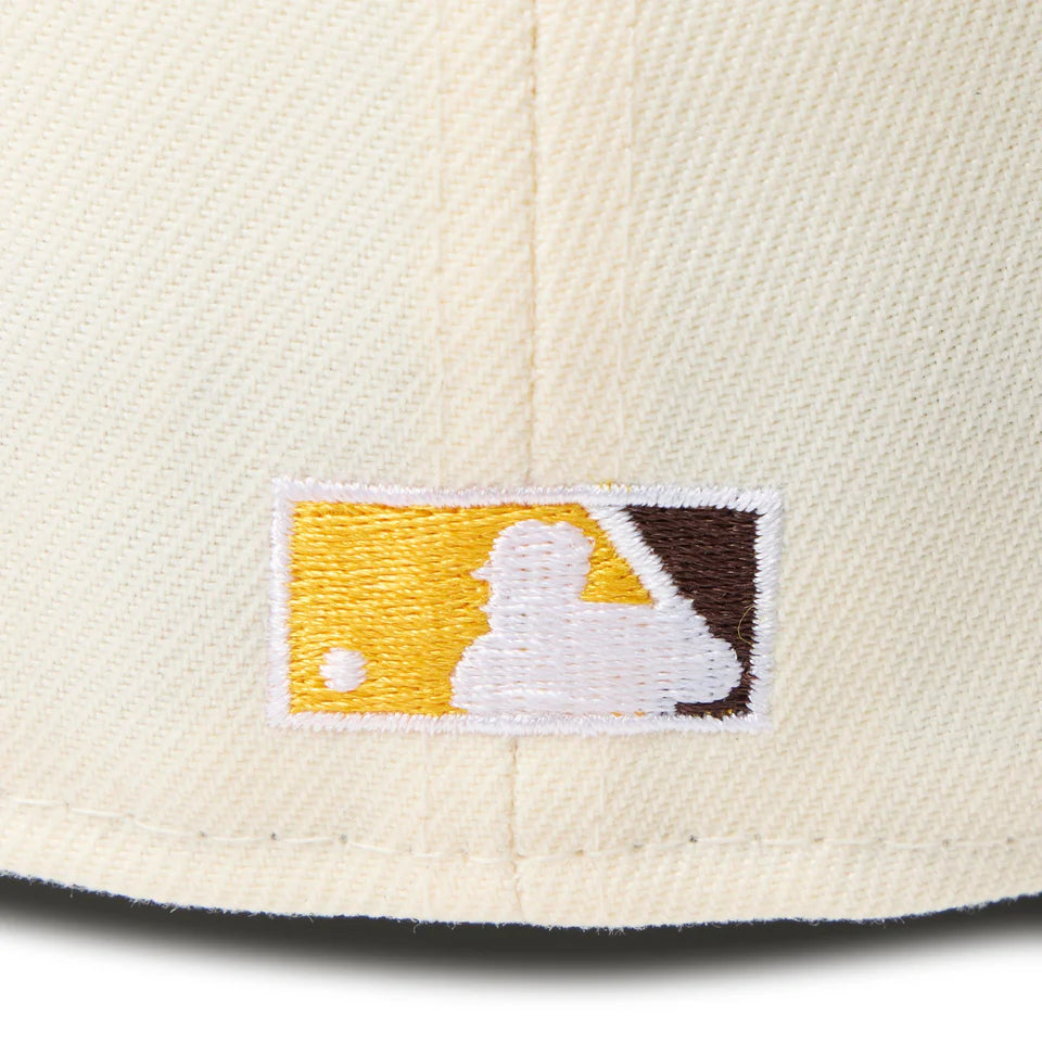 59FIFTY San Diego Padres Cooperstown MLB 2-Tone Wine Cork Burnt Wood Visor Fitted
