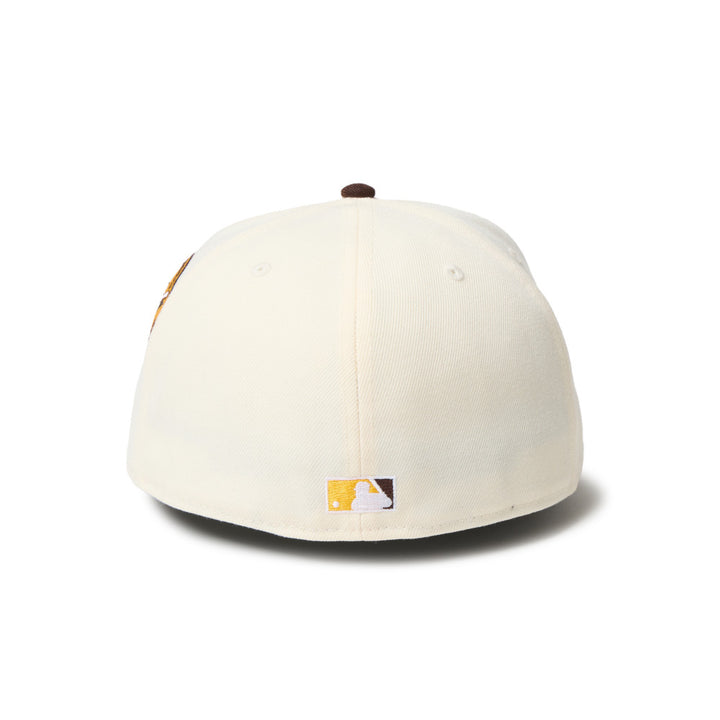 59FIFTY San Diego Padres Cooperstown MLB 2-Tone Wine Cork Burnt Wood Visor Fitted