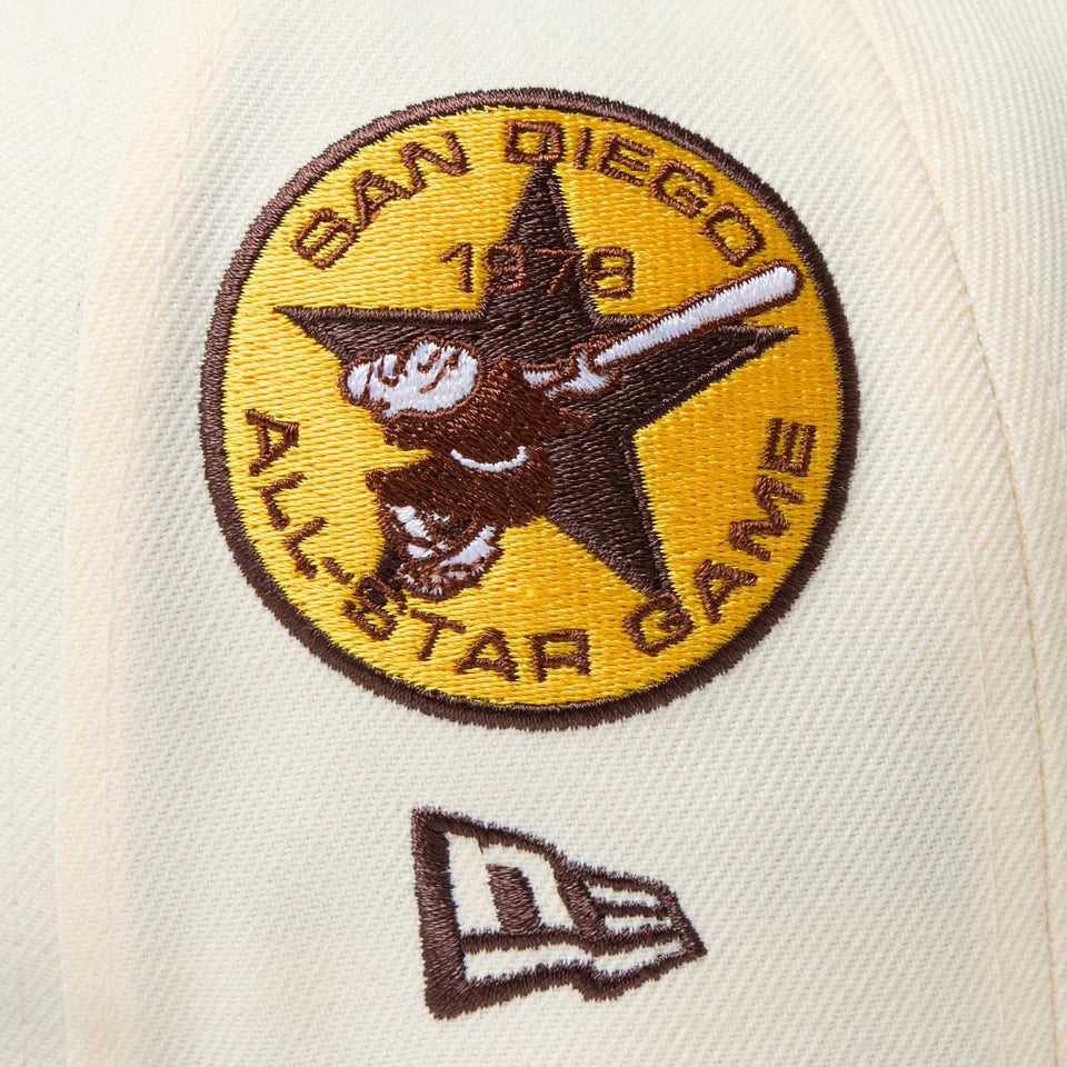 59FIFTY San Diego Padres Cooperstown MLB 2-Tone Wine Cork Burnt Wood Visor Fitted