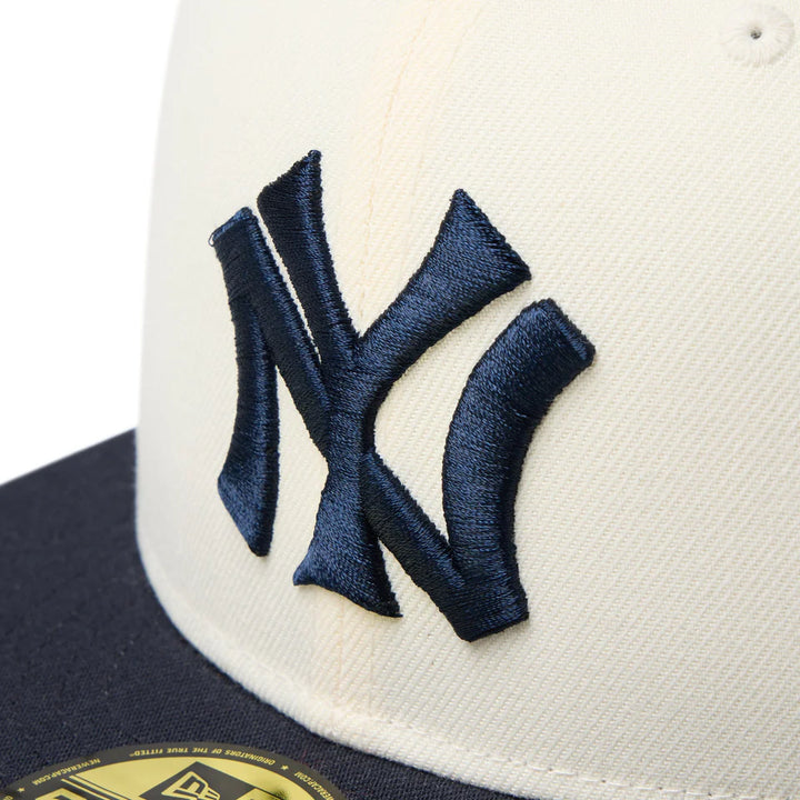 59FIFTY New York Yankees Cooperstown MLB 2-Tone Wine Cork Navy Visor Fitted