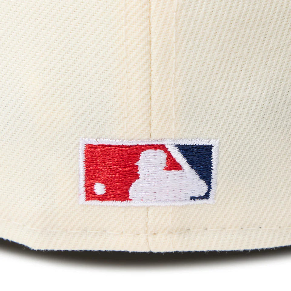 59FIFTY Atlanta Braves Cooperstown MLB 2-Tone Wine Cork Light Navy Visor Fitted