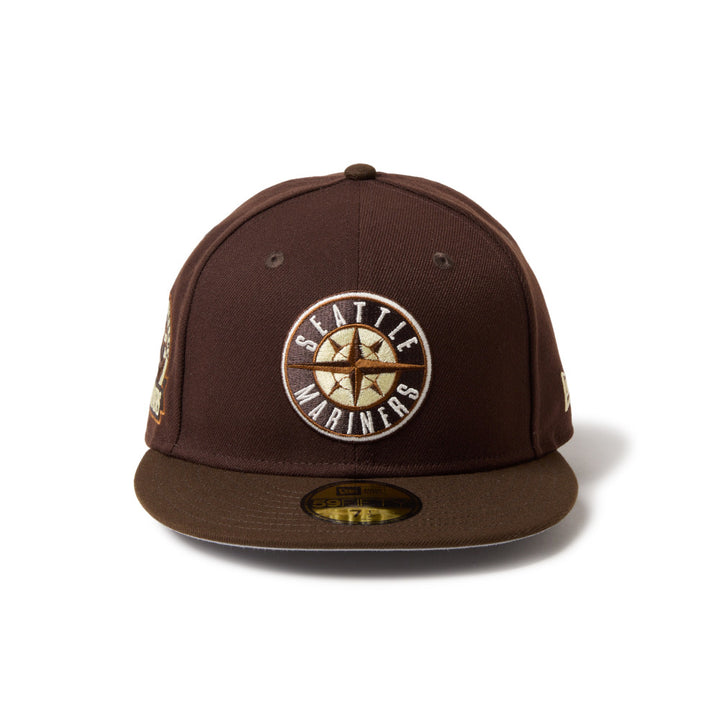 59FIFTY Seattle Mariners Cooperstown Cold Brew Burnt Wood Walnut Fitted