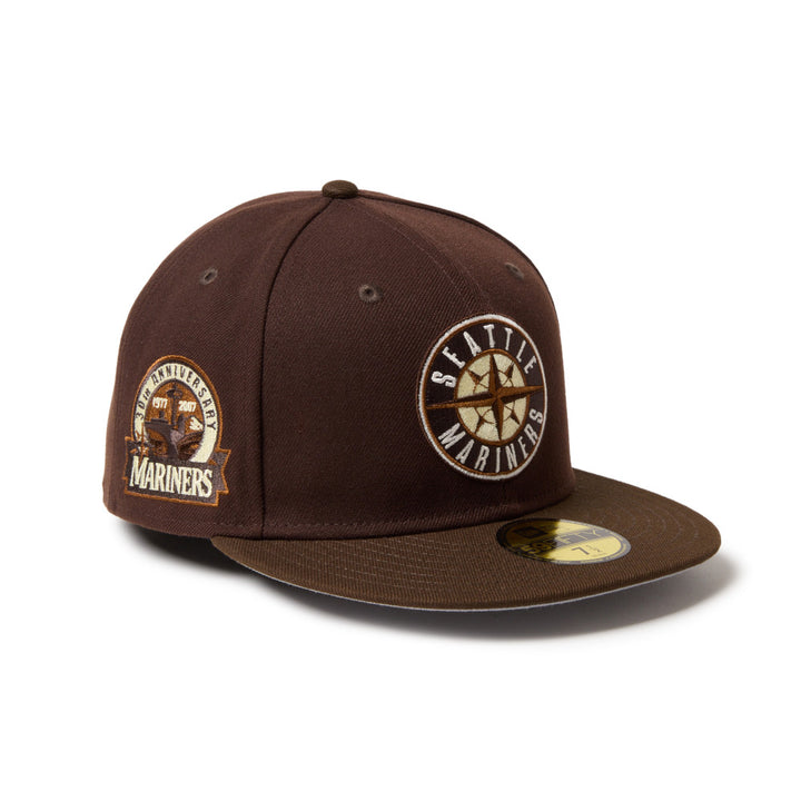 59FIFTY Seattle Mariners Cooperstown Cold Brew Burnt Wood Walnut Fitted