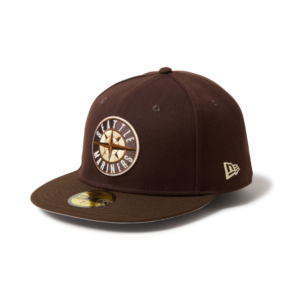 59FIFTY Seattle Mariners Cooperstown Cold Brew Burnt Wood Walnut Fitted
