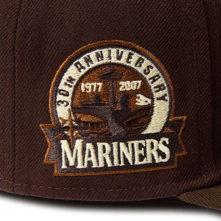 59FIFTY Seattle Mariners Cooperstown Cold Brew Burnt Wood Walnut Fitted