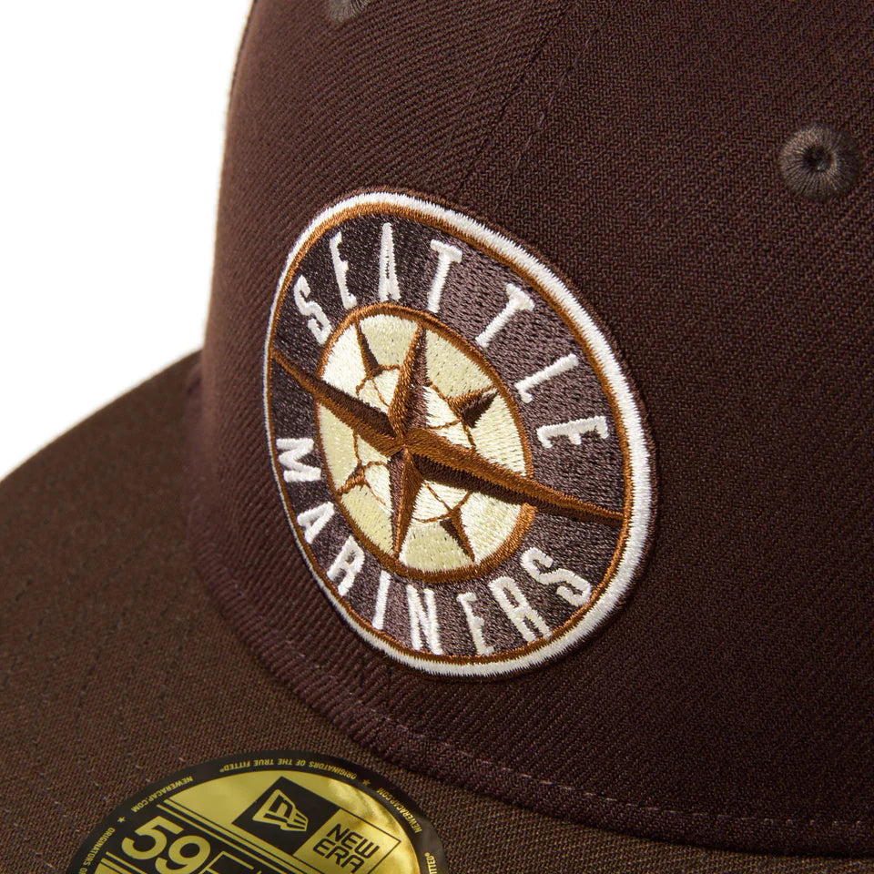 59FIFTY Seattle Mariners Cooperstown Cold Brew Burnt Wood Walnut Fitted
