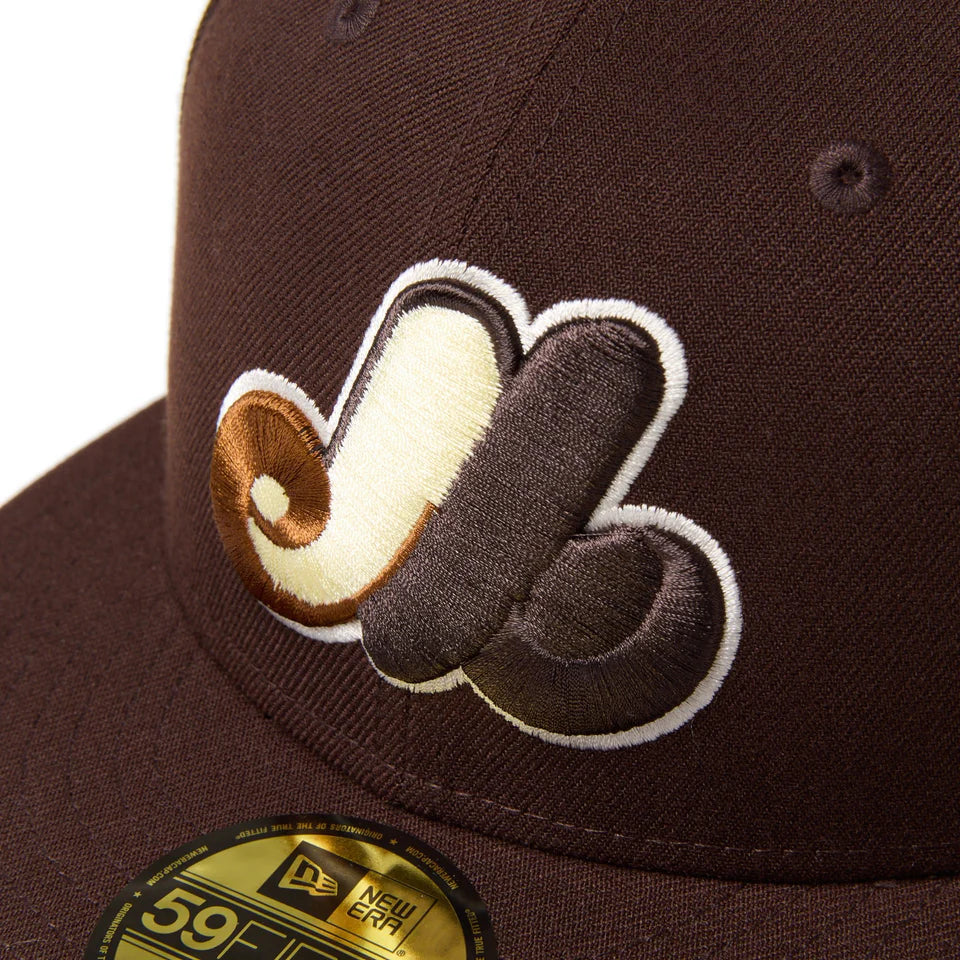 59FIFTY Montreal Expos Cooperstown Cold Brew Burnt Wood Walnut Fitted