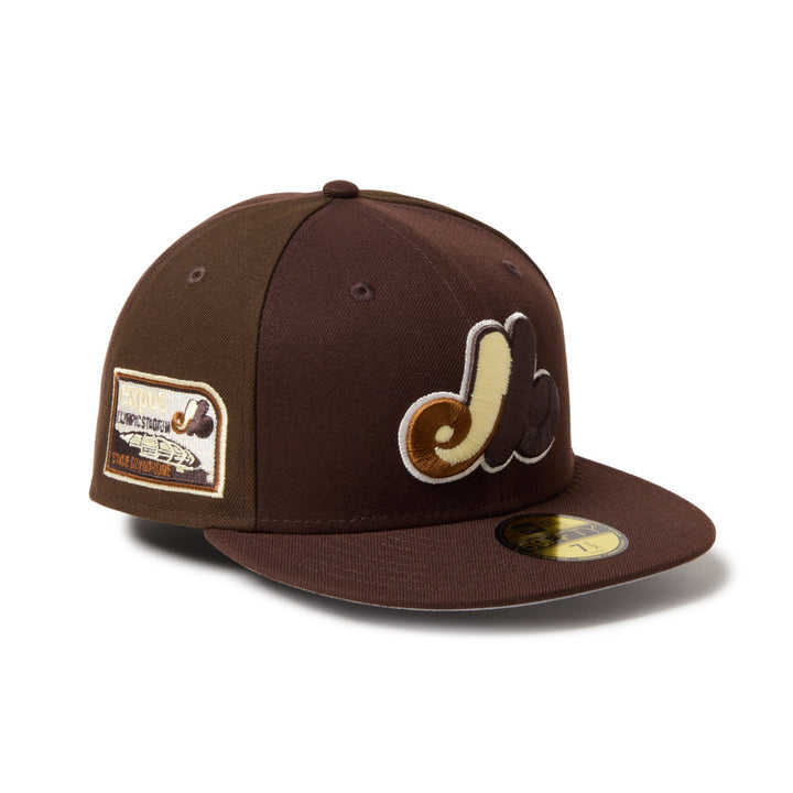 59FIFTY Montreal Expos Cooperstown Cold Brew Burnt Wood Walnut Fitted