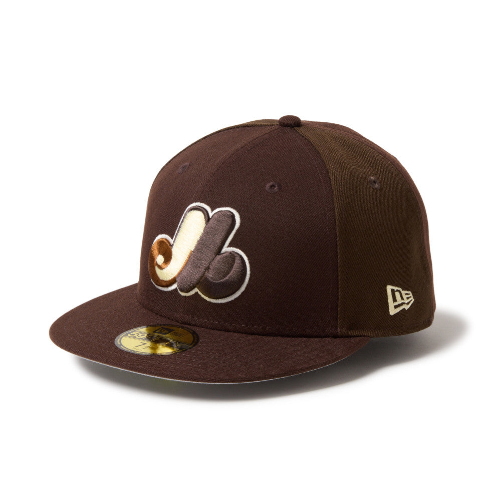 59FIFTY Montreal Expos Cooperstown Cold Brew Burnt Wood Walnut Fitted