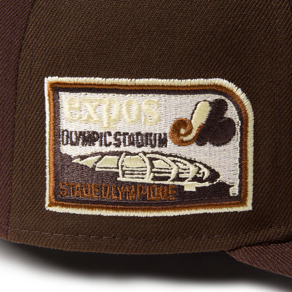 59FIFTY Montreal Expos Cooperstown Cold Brew Burnt Wood Walnut Fitted