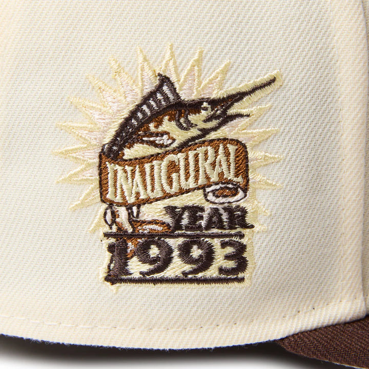 59FIFTY Florida Marlins Cooperstown Cold Brew Ivory Burnt Wood Fitted