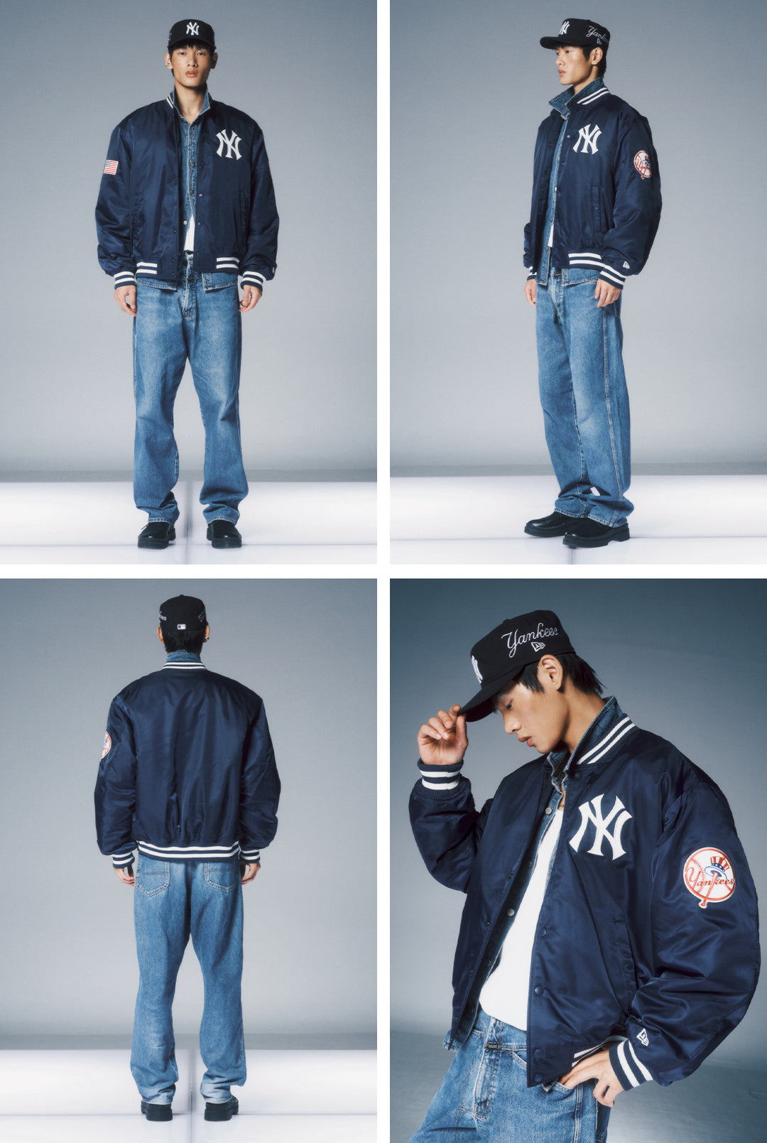 New York Yankees MLB Authentic Navy Stadium Jacket