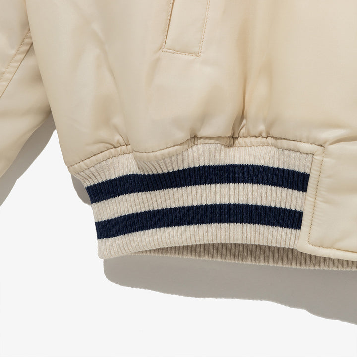 Milwaukee Brewers MLB Authentic Ivory Stadium Jacket