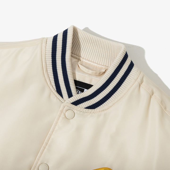 Milwaukee Brewers MLB Authentic Ivory Stadium Jacket