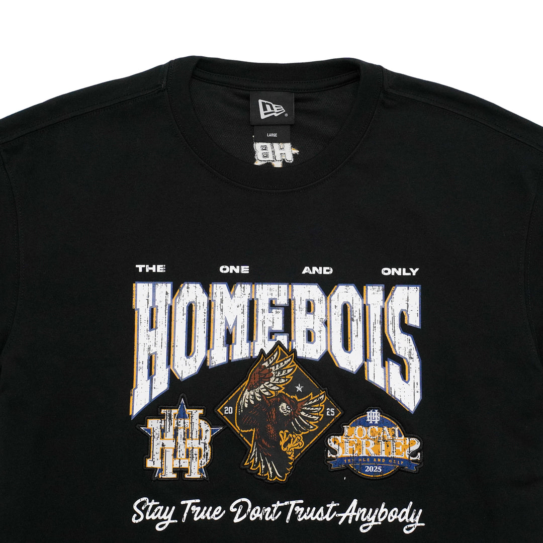 New Era x HomeBois Black Short Sleeve T-Shirt