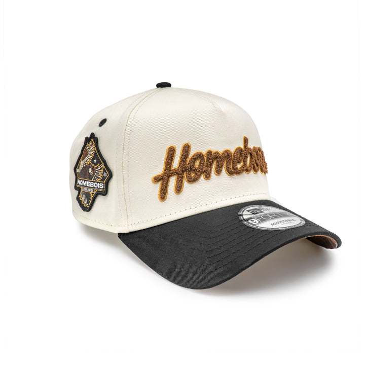 9FORTY A-Frame New Era x HomeBois Chrome White Black Adjustable